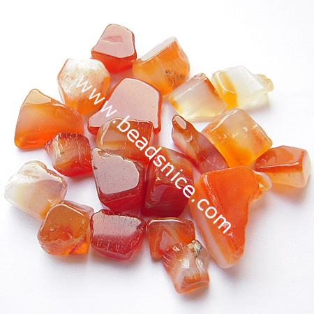 Chip Gemstone Beads,Agate Red Natural, no hole, 15-25mm,