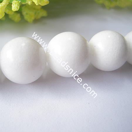 Jade Beads,6mm,14 inch,Hole:about 1mm,