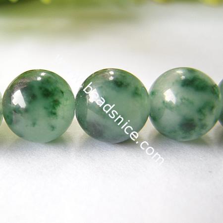 Jade Multi-Color Natural ,14mm,14 inch,Hole:about 1.2mm,
