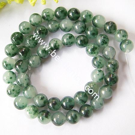 Jade Multi-Color Natural,6mm,14 inch,Hole:about 0.8mm,