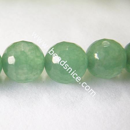 Aventurine Green,6mm,14 inch,Hole:about 0.8mm,