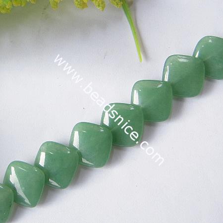  Aventurine Green Natural,18x18mm,16 inch,Hole:about 1mm,