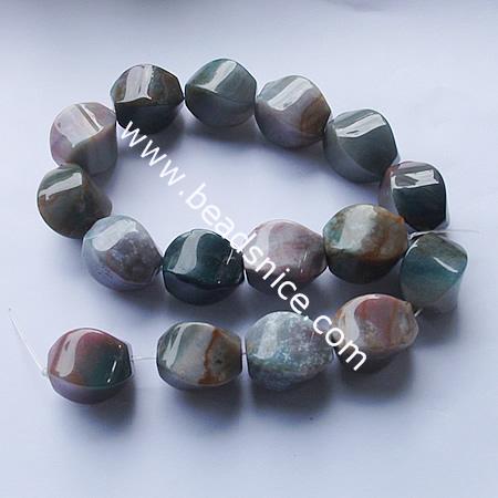 Indian agate natural ,20.5x25x20.5mm,length:16 inch,hole:approx 0.8mm,