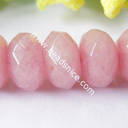 Jade Beads,6.5x10mm,16 inch,Hole:about 1mm,