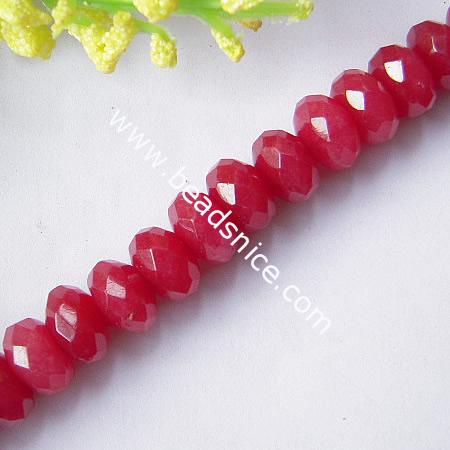Jade Beads,6.5x10mm,16 inch,Hole:about 1mm,