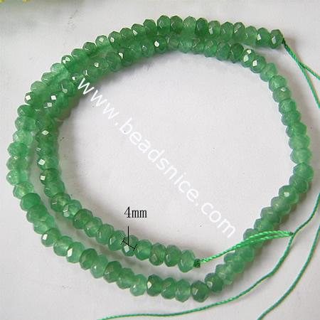 Aventurine Green Natural,4x6mm,16 inch,Hole:about 1mm,