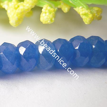 Jade Beads,4x6mm,16 inch,Hole:about 1mm,