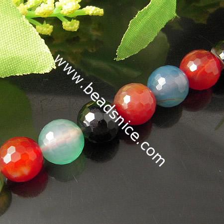Mixed Gemstone Beads,4mm,14 inch,Hole:about 0.8mm,