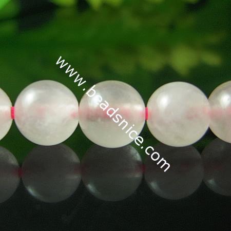 Quartz Rose Natural,4mm,14 inch,Hole:about 0.8mm,