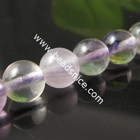 Fluorite Natural,4mm,14 inch,Hole:about 0.8mm,