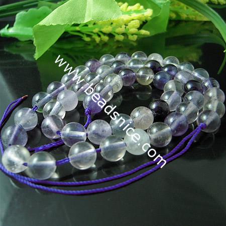 Fluorite Natural,10mm,14 inch,Hole:about 1mm,