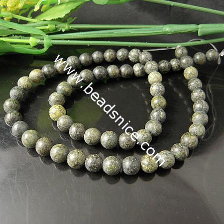 Green Lace Stone,12mm,16 inch,Hole:About 1.2mm,