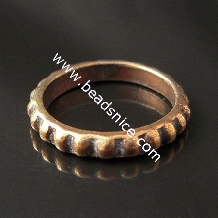 Zinc alloy ring finding,3mm wide,inside diameter:15.5mm,nickel free,