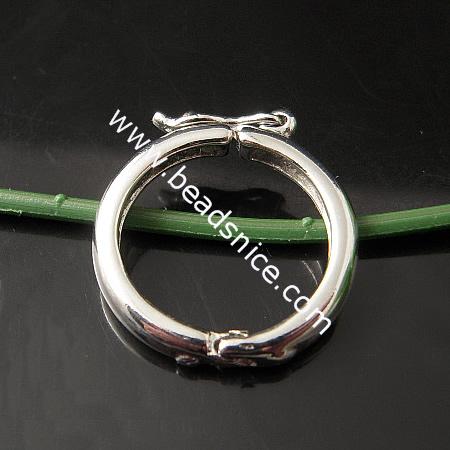 Brass Clasps,Inside Diameter:16mm,Thick:2.5mm,Lead-Safe,Nickel-Free,
