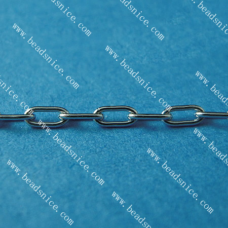 Stainless Steel Chain,Thickness:0.5mm,1.8x3.8mm,Lead-Safe,Nickel-Free,