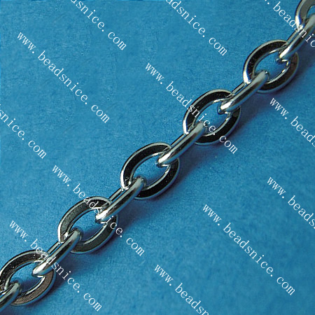 Stainless Steel Chain,Thickness:1.2mm,4.6x5.9mm,Lead-Safe,Nickel-Free,