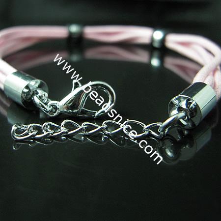 Jewelry Making Bracelet Cord,8 inch,Thickness:2mm,Clasp:4mm,4 rows,