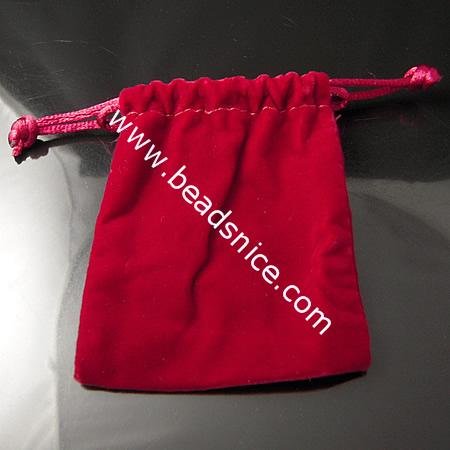 Velveteen Gift Bag with South Korea Ribbons,91x76mm,100pcs per bag,