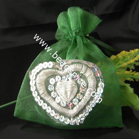 Organza Gift Bag，100X120mm,100pcs per bag,