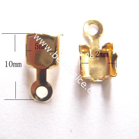 Brass rhinestone clasp  for 4mm