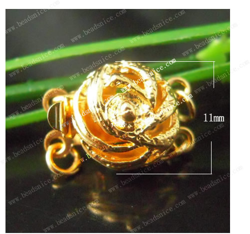 Jewelry Clasp,Brass,11x15mm,hole:2.5mm,