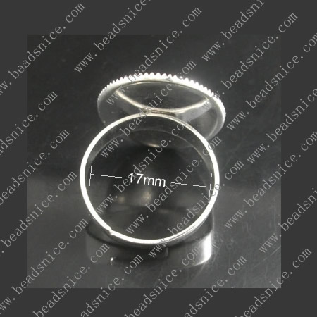 Pad ring base,size: 7,lead-safe,nickel-free,oval