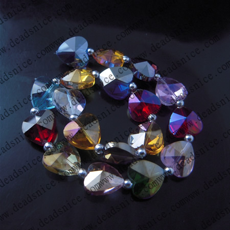 crystal 6202 Hearts Drops,Heart,14X14X8.5mm,hole:1.2mm,inch:14,