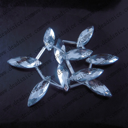 Other crystal Crystal Beads ,10X30X8mm,hole:1.5mm,inch:6,