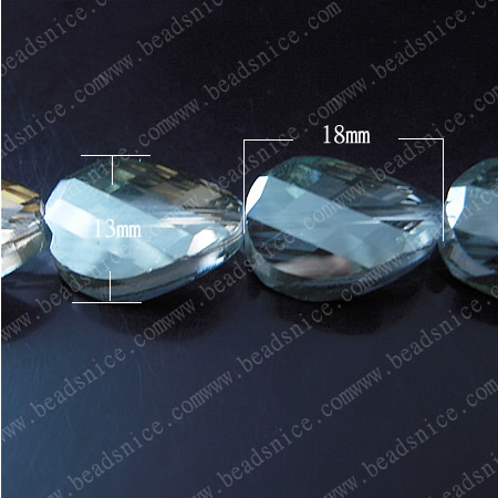 crystal 5621 Twist Bead,13X18X8mm,hole:1.2mm,14inch,