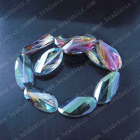 crystal 5621 Twist Bead,15X30X9mm,hole:1.2mm,11inch,