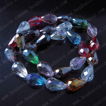 crystal 6000 teardrop pendant ,10x15mm,hole:1.2mm,17inch,
