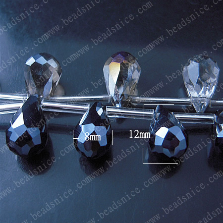 crystal 6000 teardrop pendant ,Teardrop,8X12mm,hole:1.2mm,11inch,