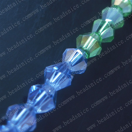 crystal Crystal 5301 Bicone Beads ，4X4mm,hole:1.2mm,12inch,