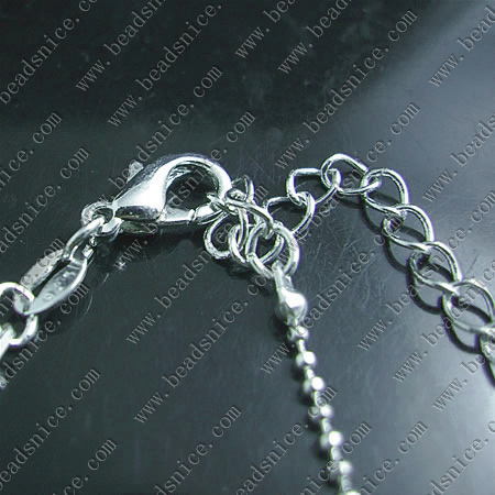 Necklace Chain,Brass, 7inch,Clasp:6X10mm,