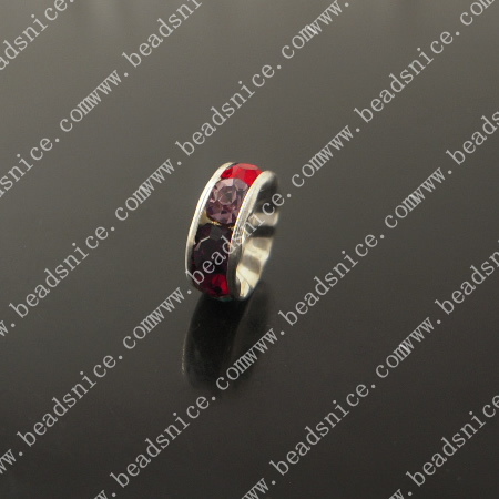 Rhinestone  Rondell Beads,A grade,Round,15X15X4mm,hole:2mm,