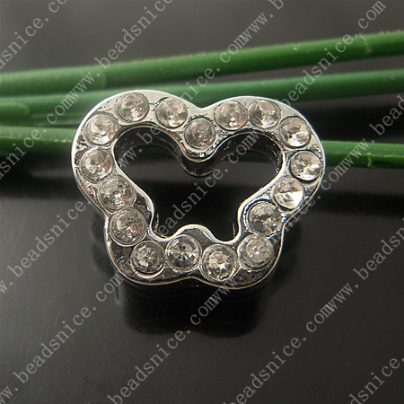 Rhinestone beads,18X15X5mm,hole:2X11mm,