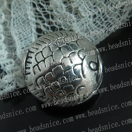 zinc Alloy Beads,14mm,Nickel-free,Lead-free,