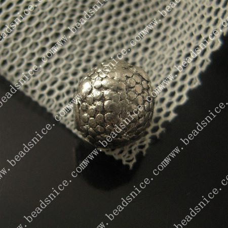 zinc Alloy Beads,8.5X8.5mm,hole:1.5mm,Nickel-free,Lead-free,
