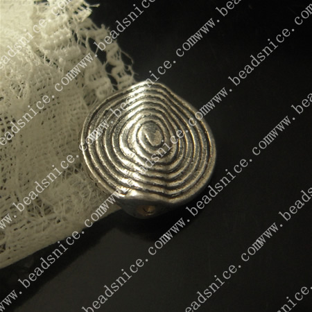 zinc Alloy Beads,15.5X15X2mm,hole:1.5mm,Nickel-free,Lead-free,