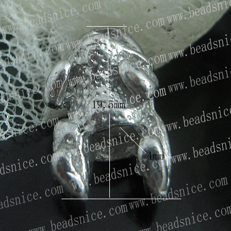 Zinc Alloy Beads,19.5X10mm,Nickel-free,Lead-free,