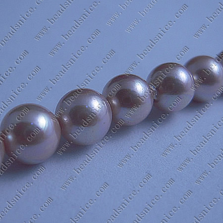 South Sea Shell Beads,  Round, Hole:Approx 0.8MM, A grade, Sold per 16-Inch Strand,8mm,