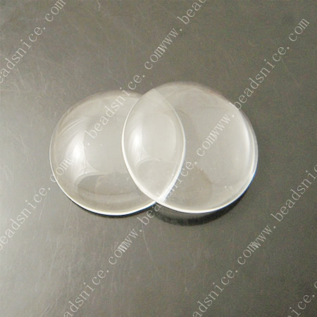 Glass Cabochons,Domed Clear Glass Rounds Cabochons,
