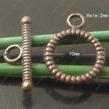 OT Clasp,Zinc Alloy,Nickel-free,Lead-free,14X10mm,14mm,Hole:2mm,
