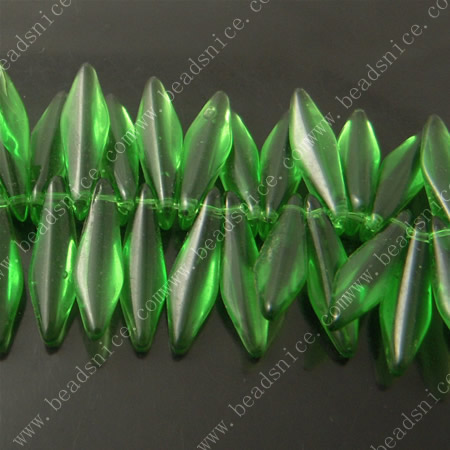 Crystal Beads，6X20mm，hole:1mm,24inch,
