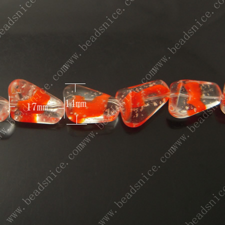 Crystal Beads，14X17X8mm，hole:1mm,30inch,