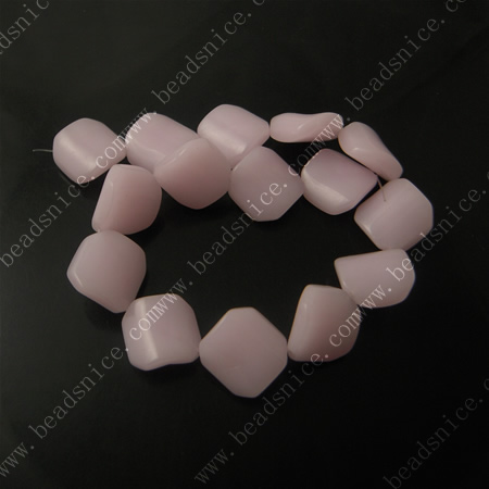 Crystal Beads，20X20X8mm，hole:1mm,30inch,