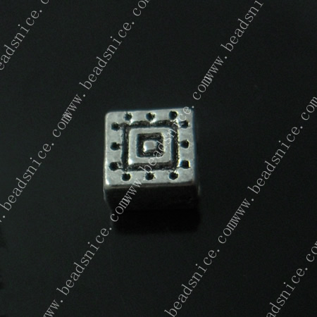 zinc Alloy Beads Caps,6.5X3.5mm，hole:2mm,lead-free,nickel-free,