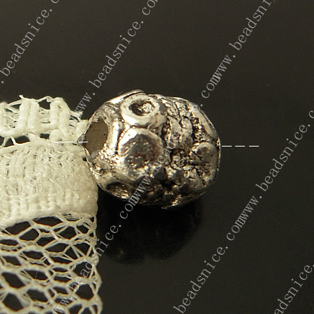 zinc Alloy Beads Caps,7X9mm，hole:2.5mm,lead-free,nickel-free,