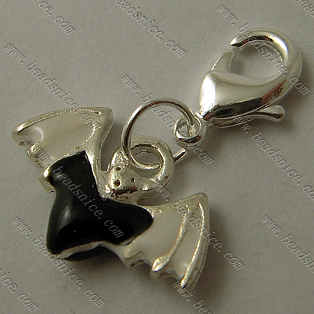 Zinc Alloy Charms,26x18mm,Hole About:5mm,Nickel-Free,Lead-Safe,