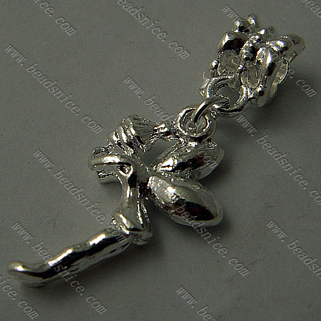 Zinc Alloy Charms,31x13mm,Hole About:5mm,Nickel-Free,Lead-Safe,